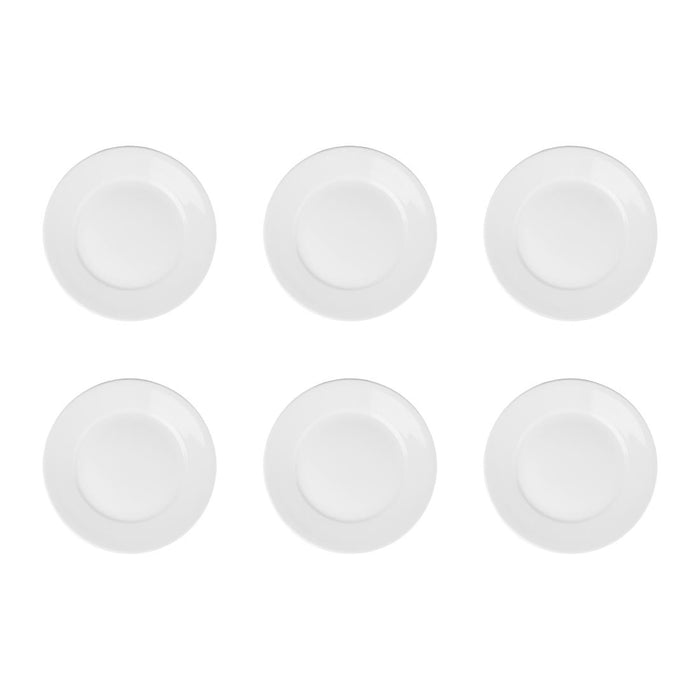 Olympia Athena borden met brede rand 28cm wit (6 stuks)