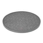 Bolero Rond Tafelblad Van Glasvezel, Geborsteld Zwart 580mm