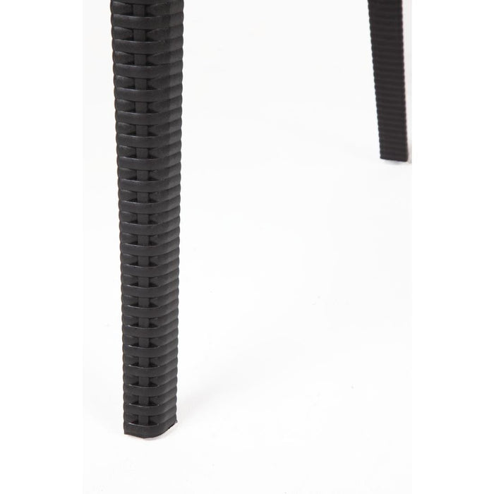 Bolero polyrotan stoel met armleuning zwart (4 stuks)