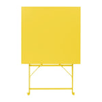 Bolero Perth zachtgele trottoirstijl vierkante tafel 600 mm