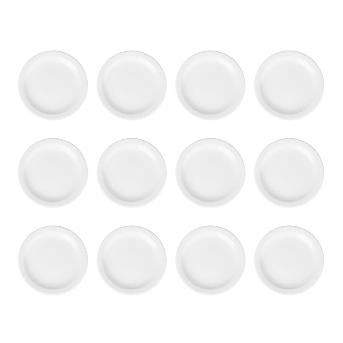 Olympia Athena borden met smalle rand 20,5cm (12 stuks)