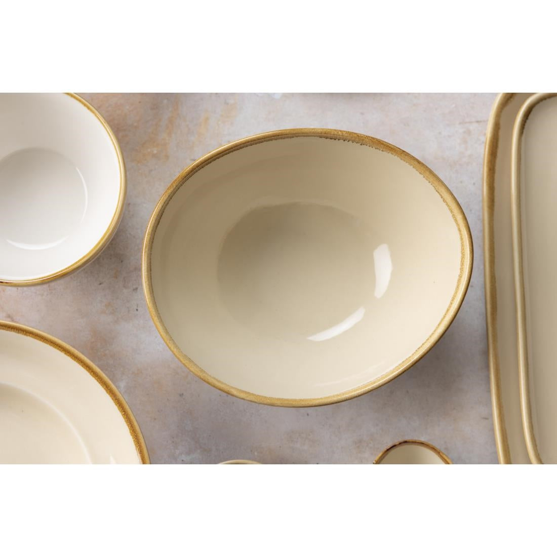 Olympia Kiln schalen zandsteen 16,5cm (6 stuks)