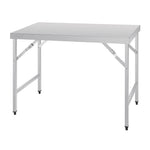 Vogue inklapbare RVS werktafel 120cm