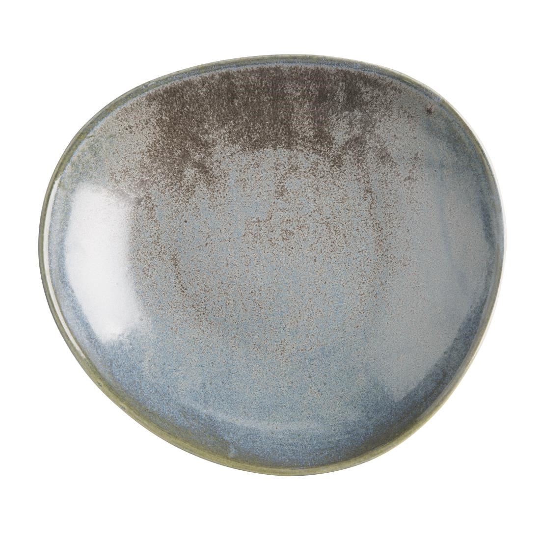 Olympia Ember Blauwe Driehoekige Kommen 245 mm (Pak Van 4)