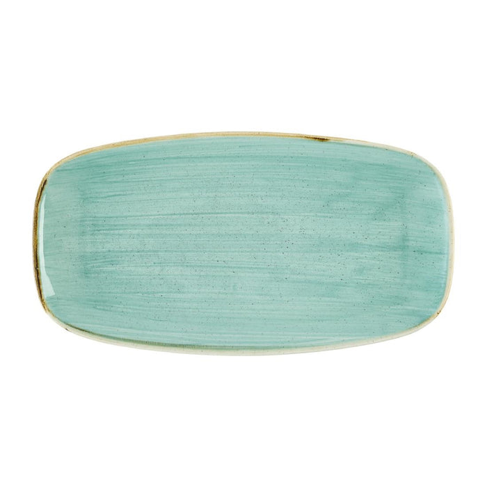 Churchill Stonecast Mint Chefs Ovaal Bord 35.2 x 18.7cm (pak van 6)