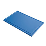 Gastro M GN1/2 HDPE snijplank met sapgeul blauw