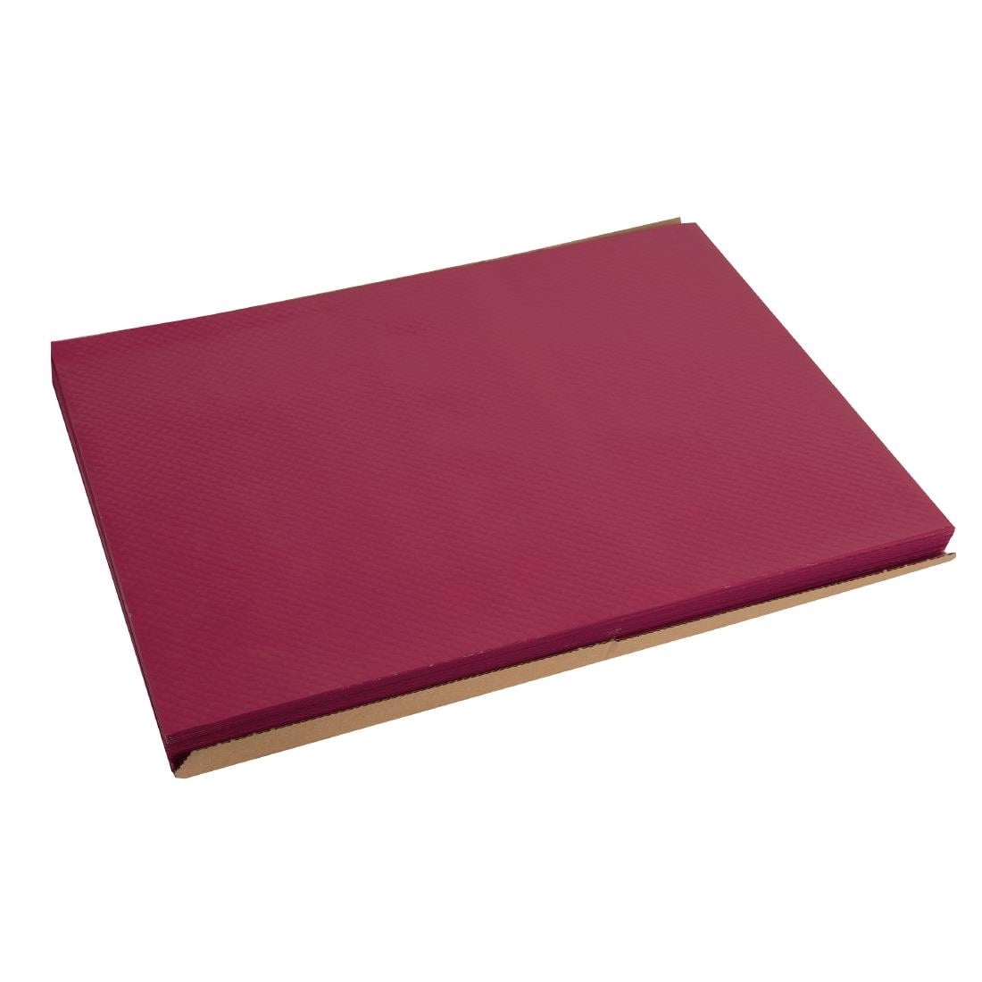 Papieren placemat bordeaux (500 stuks)