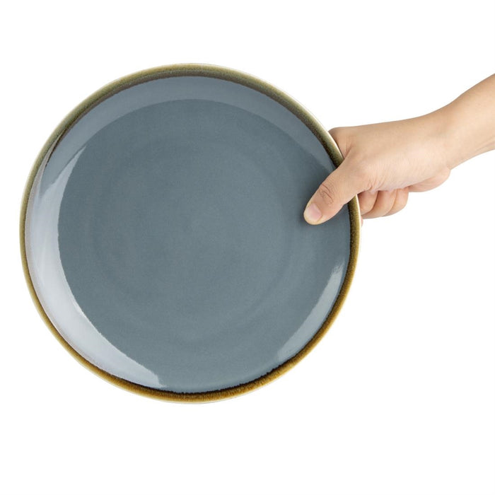 Olympia Kiln coupe borden blauw 23cm (6 stuks)