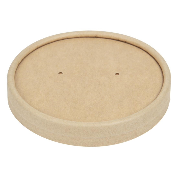 Colpac deksels voor magnetronbestendige kraft soepkommen recyclebaar 225ml en 350ml (500 stuks)