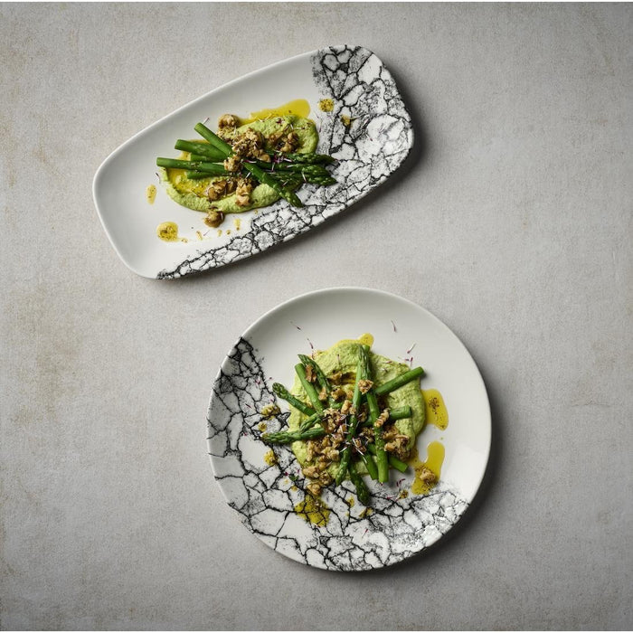 Churchill Kintsugi Accents Quartz Black Evolve Coupe Bord 28.6cm (pak van 12)