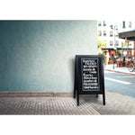 Securit Black Woody groot stoepkrijt bord