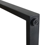 Bolero Industriële Bartafel Van Staal En Acacia, 1800x900mm