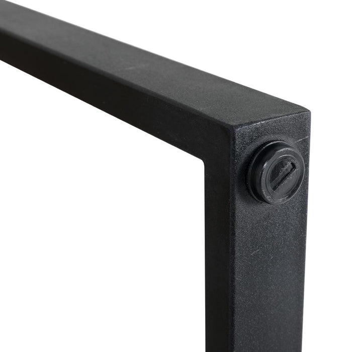 Bolero Industriële Bartafel Van Staal En Acacia, 1800x900mm