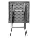 Bolero Vierkante Opvouwbare Tafel HDPE Hout Effect 620mm