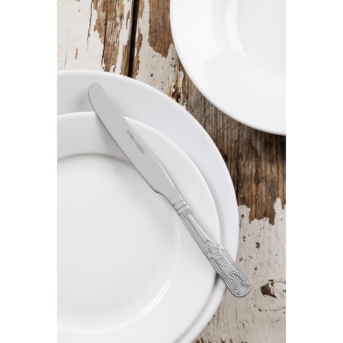 Olympia Kings dessertmessen 22cm massief heft 22,3cm (12 stuks)