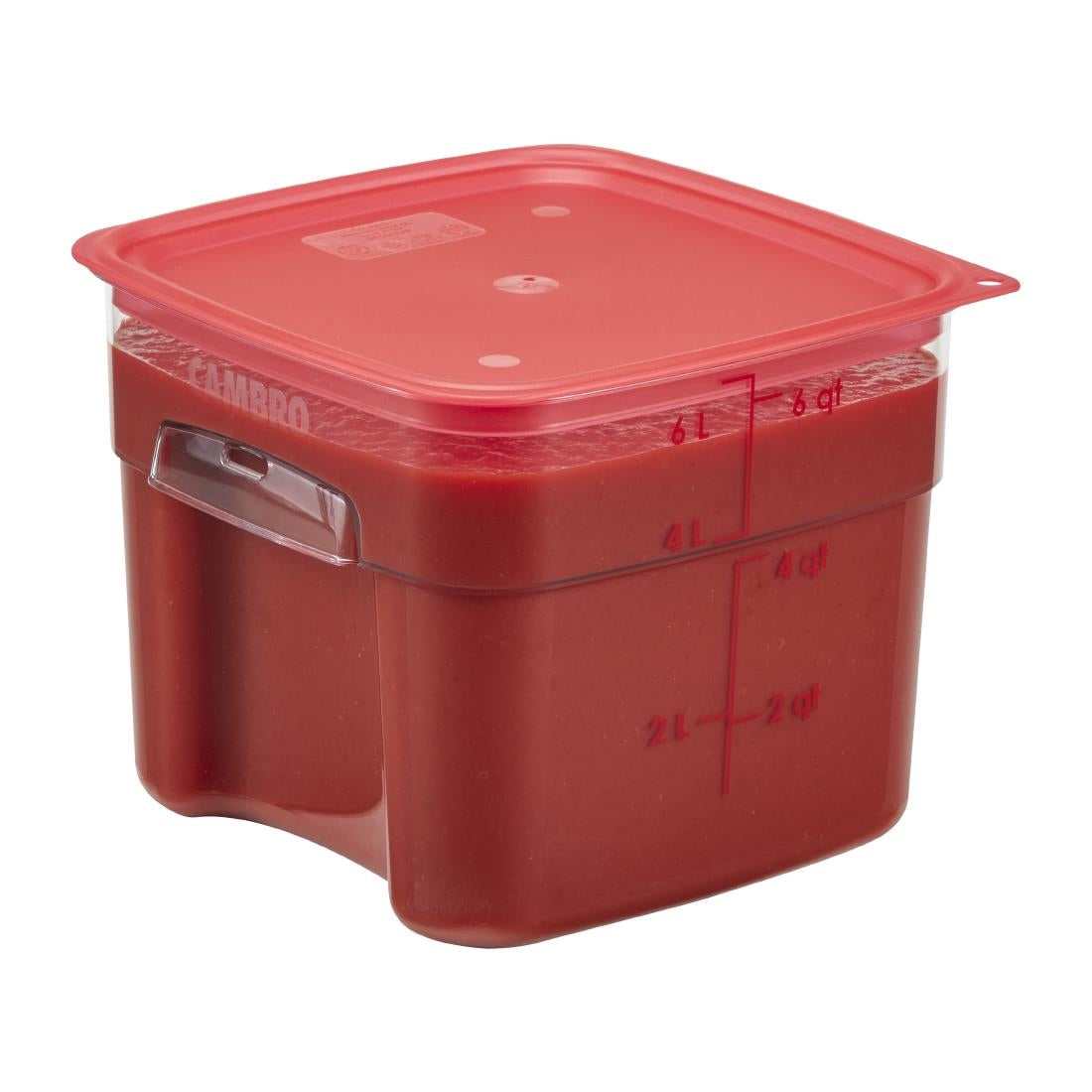 Cambro FreshPro Rood Deksel 220x220mm