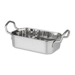 Olympia Tafelpresentatie Rechthoekige Schotel Roestvrij Staal 140x90mm