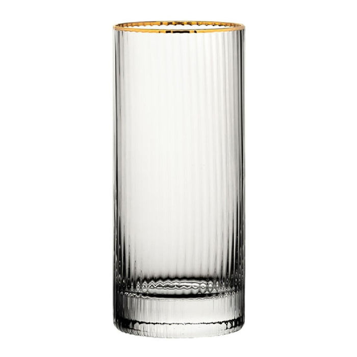 Utopia Hayworth Hiball-Glas Met Gouden Rand, 355ml (Pak Van 6)