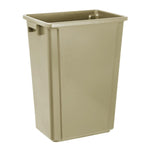 Jantex Smalle Afvalbak Beige 60Ltr