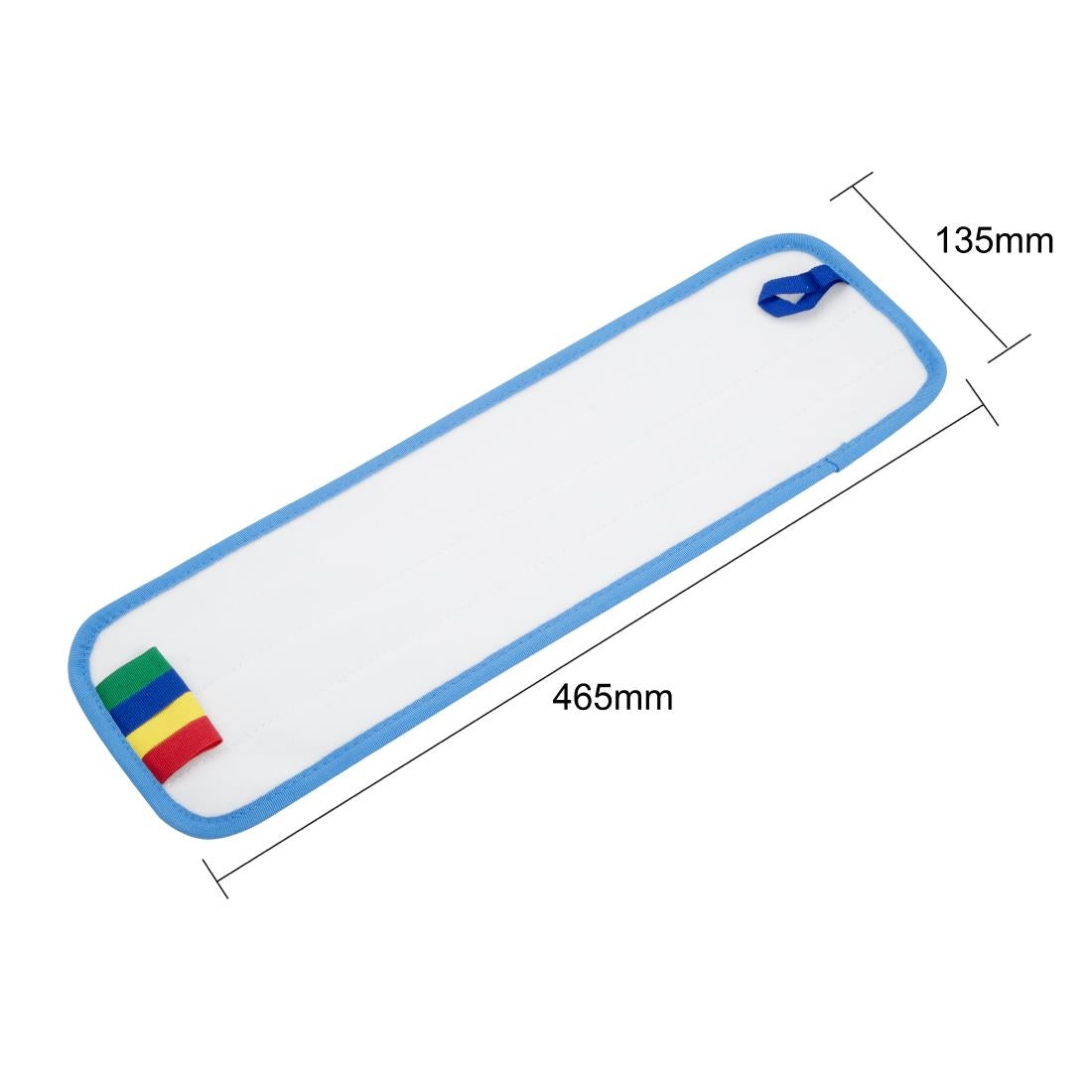 Jantex 400mm Platte Mop Hoofd Microvezel Pad