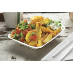 Vegware composteerbare bagasse fritesbakjes 17,5cm (500 stuks)
