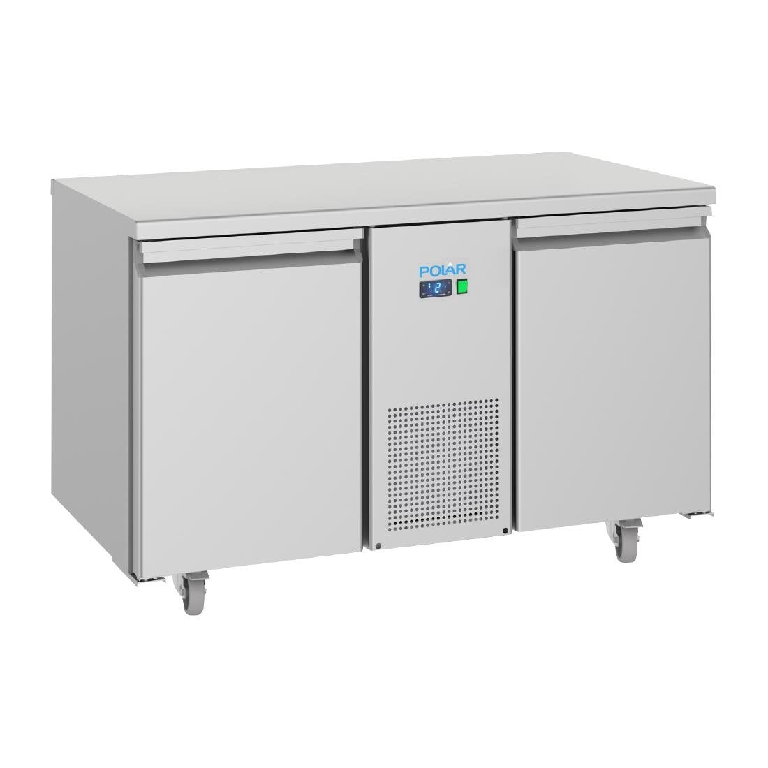 Polar U-Series Energiezuinige 2-Deurs Werkbank Koelkast 281Ltr