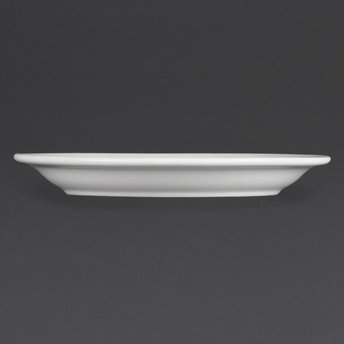 Olympia Whiteware borden met smalle rand 20,2cm (12 stuks)