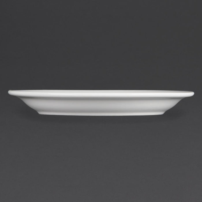 Olympia Whiteware borden met smalle rand 20,2cm (12 stuks)