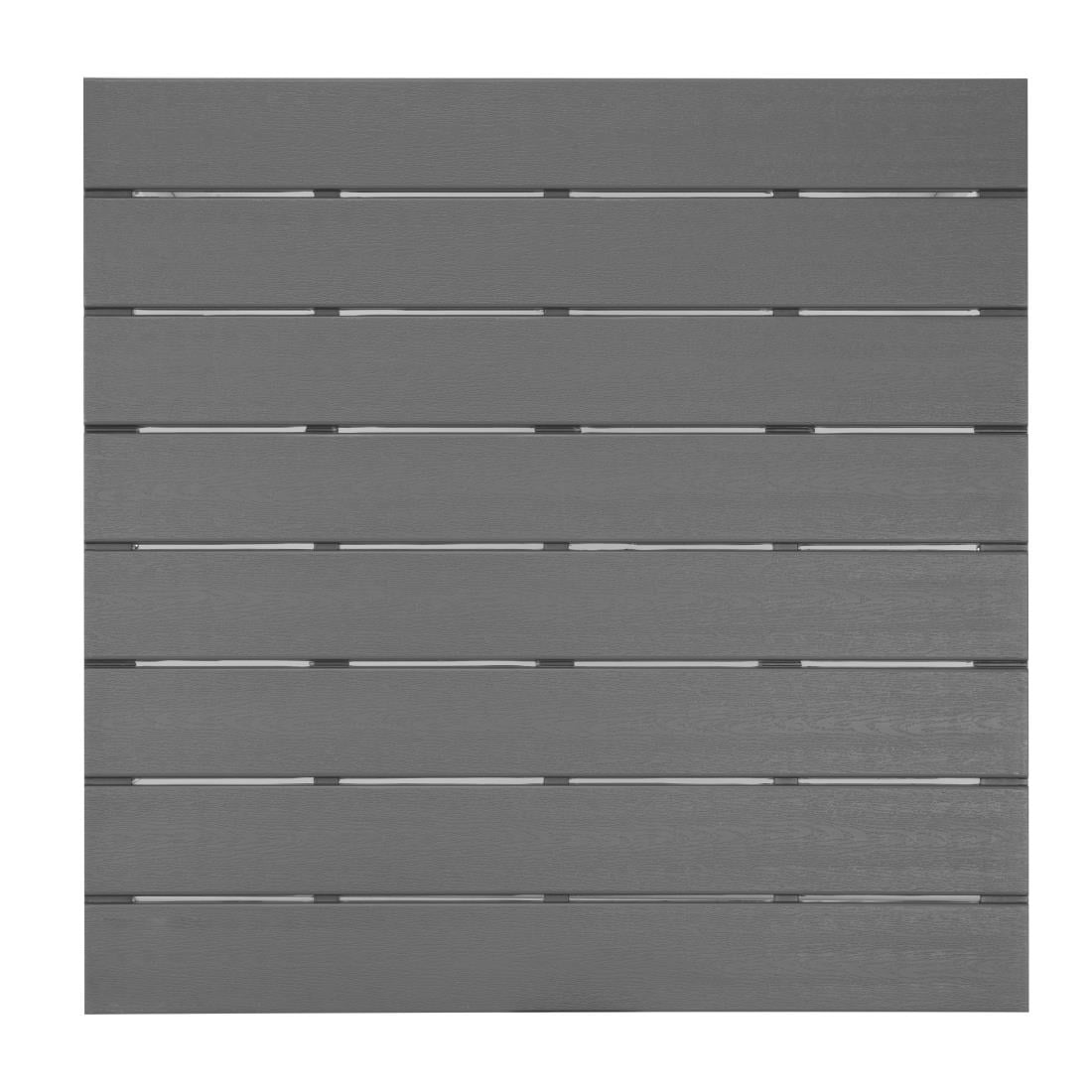 Bolero Valletta Grijs Latten Tuin Tafel 780mm