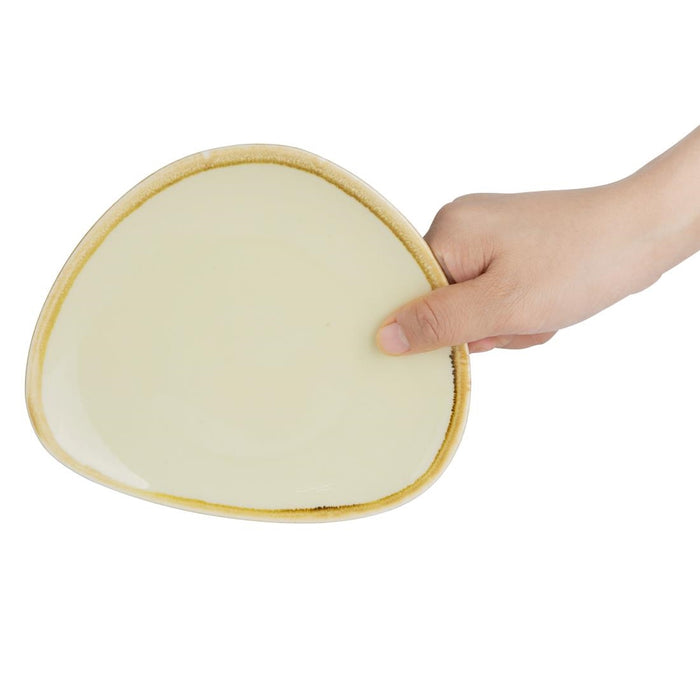 Olympia Kiln driehoekige borden zandsteen 16,5cm (6 stuks)