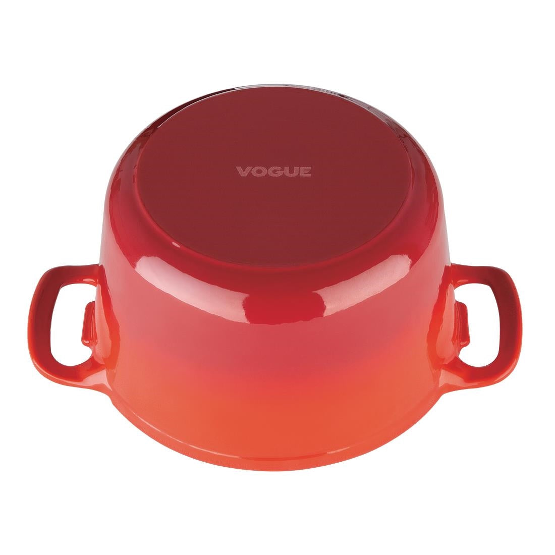 Vogue ronde inductie braadpan rood 4L