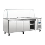 Polar u-serie vierdeurs gekoelde gastronorm salade counter
