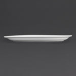 Olympia Whiteware ovale serveerschalen 25cm (6 stuks)
