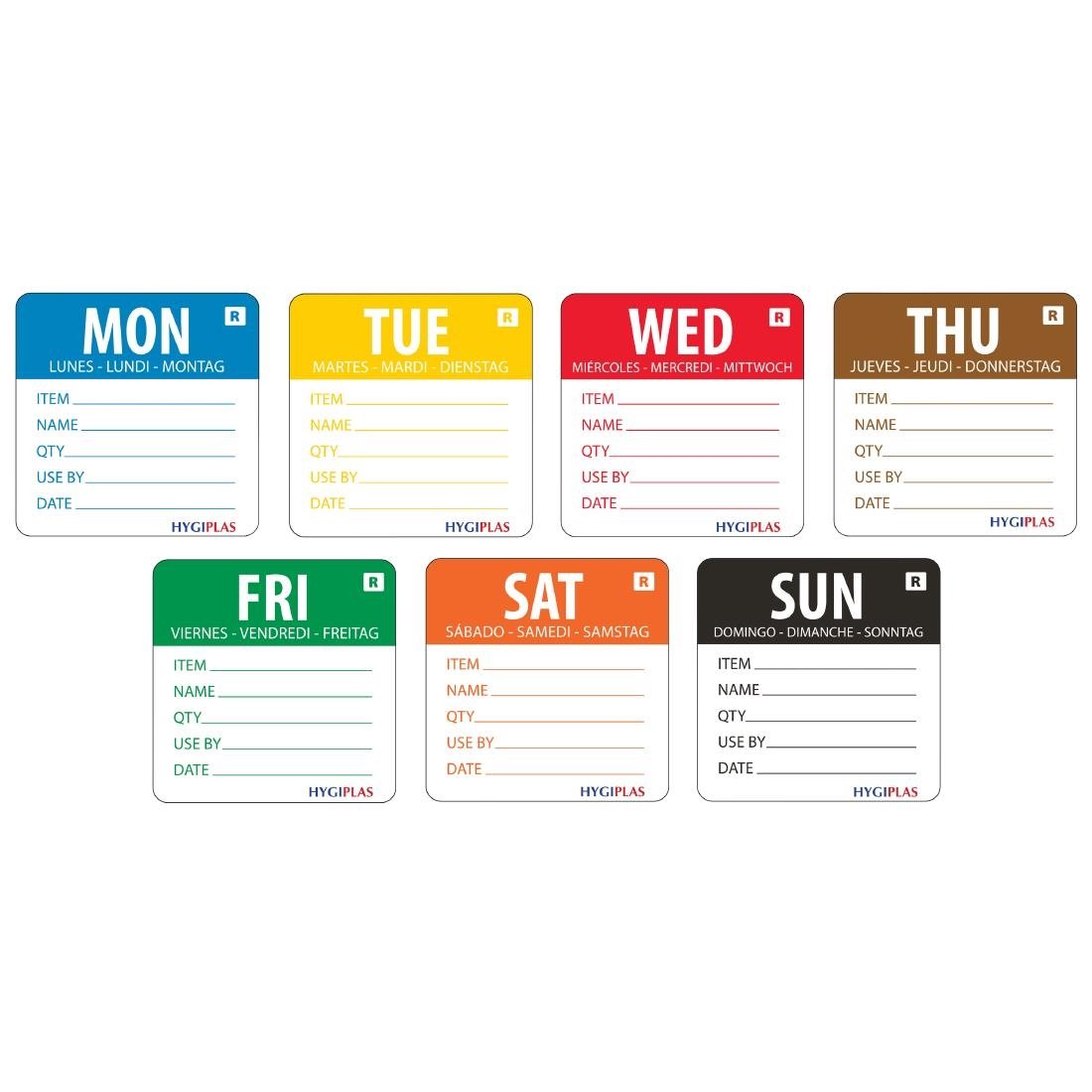 Vogue afneembare dagstickers weekset (3500 stuks)