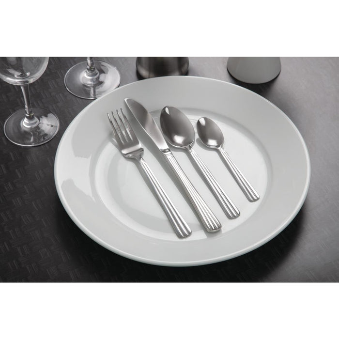 Olympia Whiteware borden met brede rand 31cm (6 stuks)