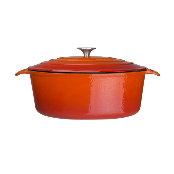 Vogue ovale inductie braadpan oranje 6L