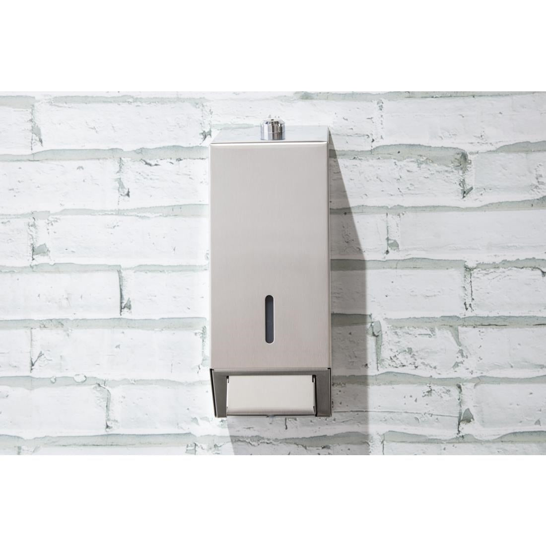 Jantex roestvrijstalen zeepdispenser 1 liter