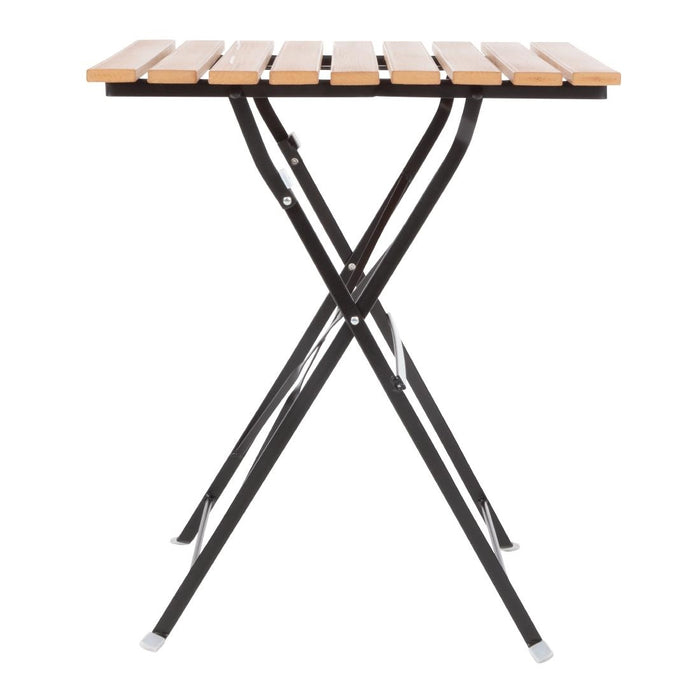 Bolero vierkante imitatiehouten tafel 60cm