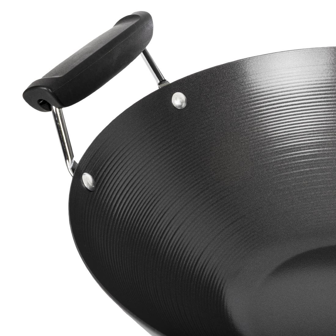 Anti-kleef inductie wok met platte bodem 35,5cm