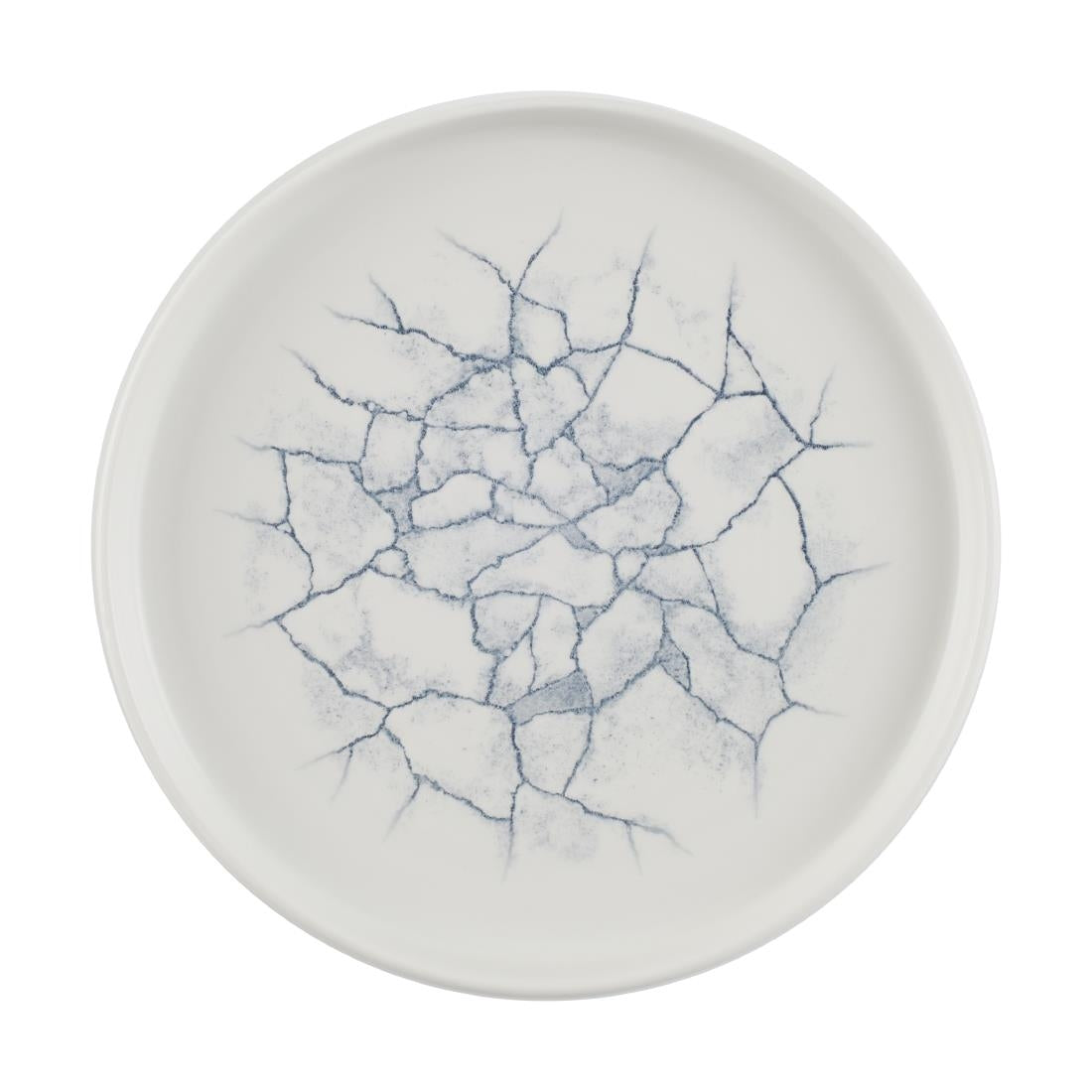 Churchill Studio Prints Kintsugi Pearl Grey Bord Met Opstaande Rand 22cm (pak van 6)
