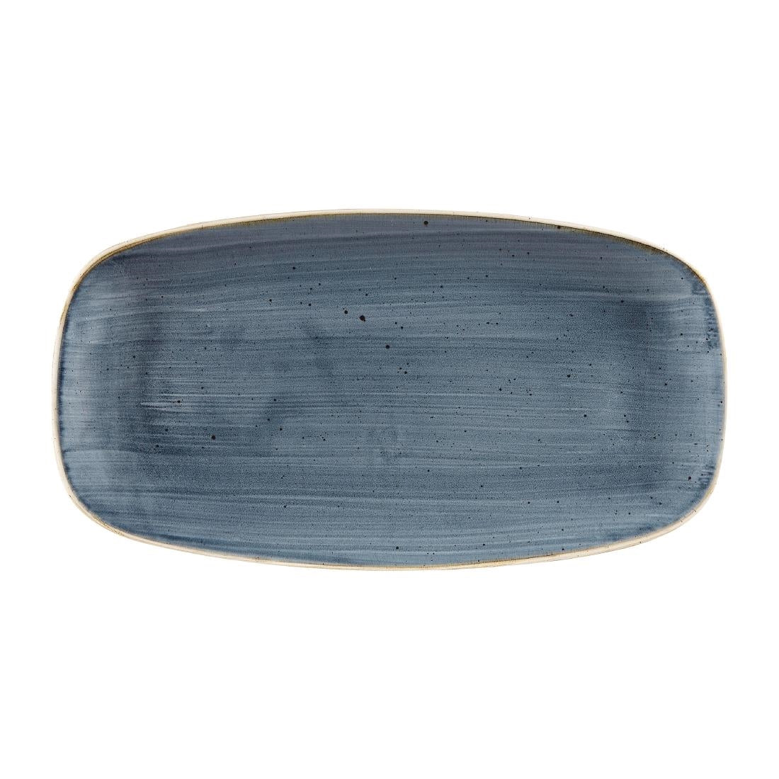 Churchill Stonecast Blueberry Chefs Ovaal Bord 35.2 x 18.7cm (pak van 6)