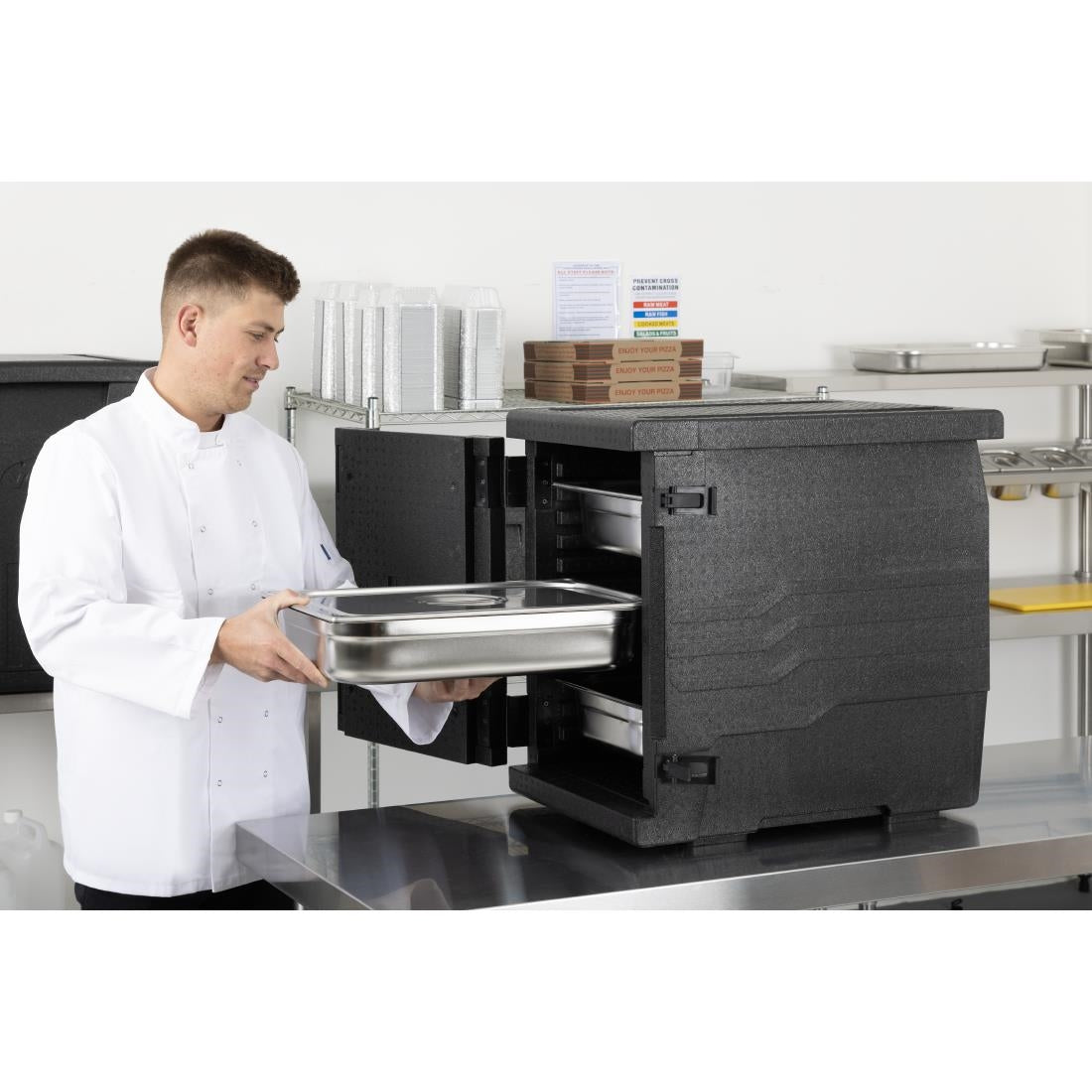 Vogue Geïsoleerde EPP Voedsel Transport Doos 86Ltr GN Maat