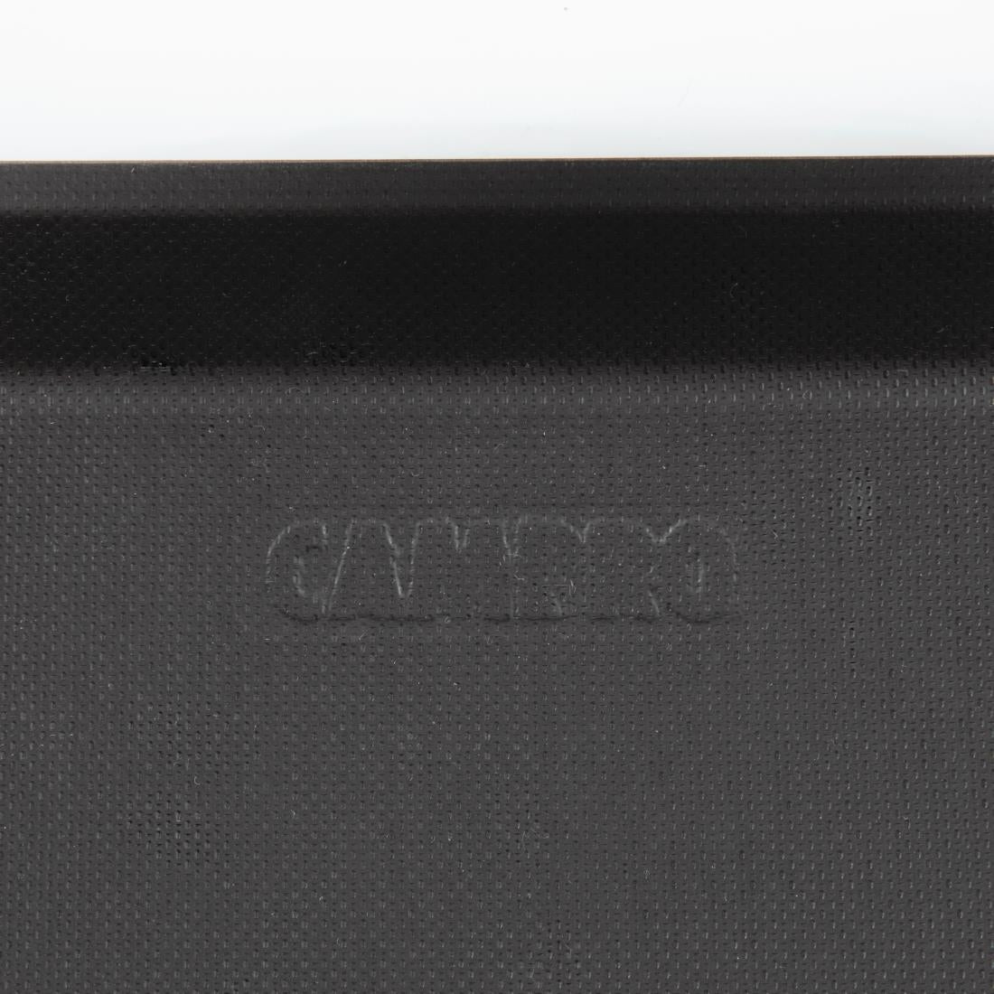 Cambro Treadlite rechthoekig antislip glasvezel dienblad zwart 45,7x35,5cm