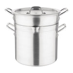 Vogue aluminium pan met au bain marie inzet 10L