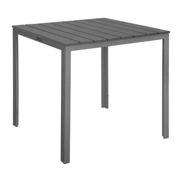 Bolero Valletta Grijs Latten Tuin Tafel 780mm