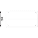 Vogue RVS werktafel met wandplanken 120cm