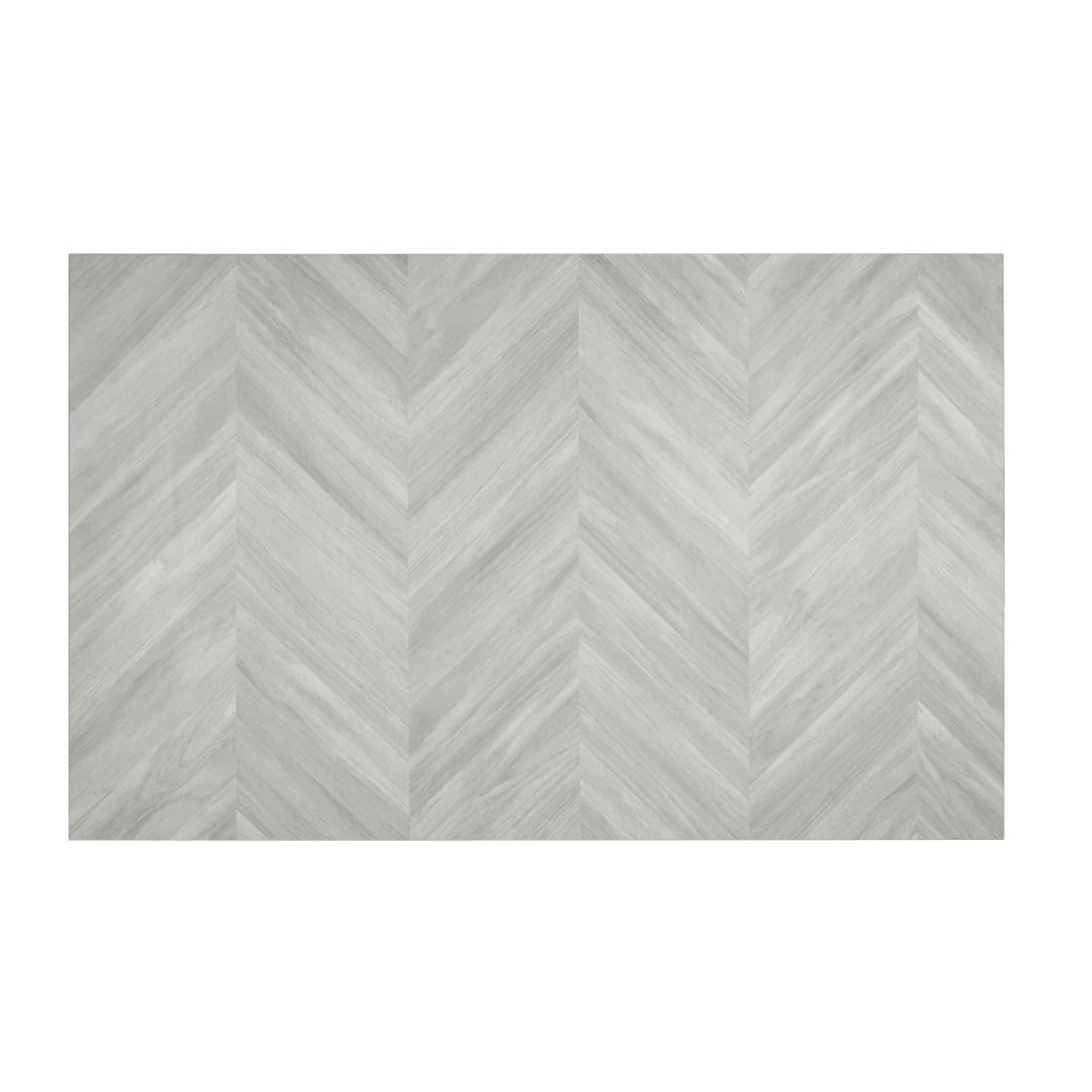 Bolero Rechthoekig Tafelblad Chevron-Ontwerp 1100 mm x 700 Mm
