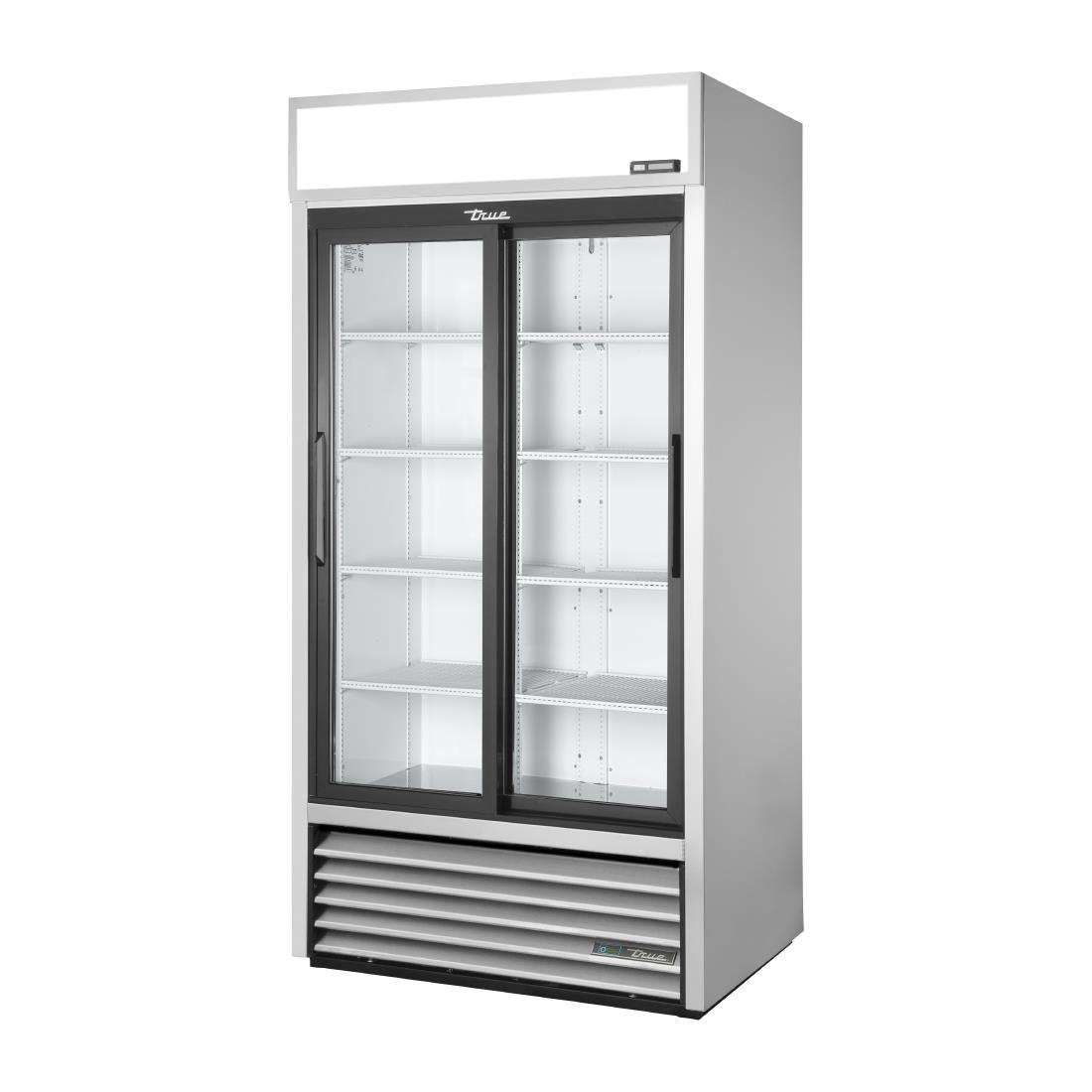 True Staande Dubbele Deur Merchandising Koelkast Aluminium Gdm-33-Hc-Ld