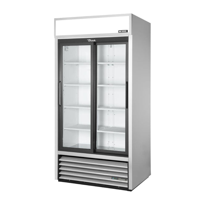 True Staande Dubbele Deur Merchandising Koelkast Aluminium Gdm-33-Hc-Ld