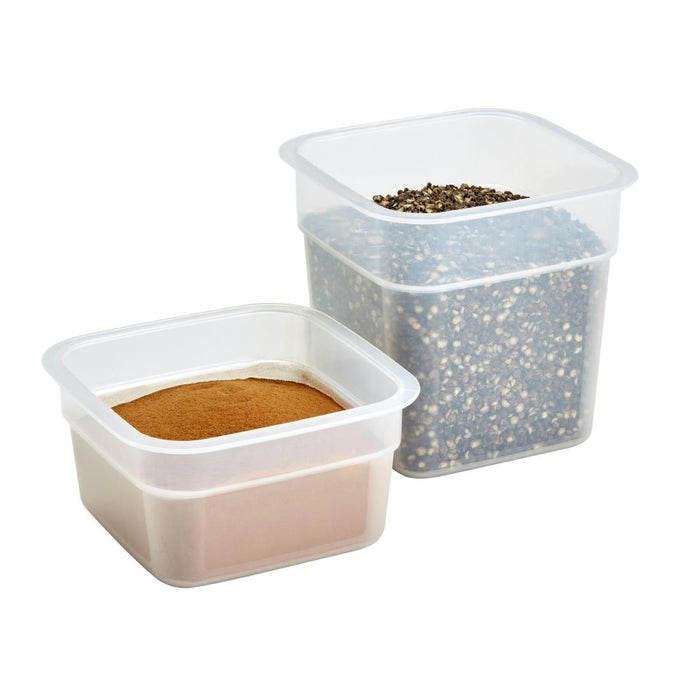 Cambro Freshpro Voedselcontainers Met Deksel (Pak Van 2 x 0,95Ltr En 2 x 0,47Ltr)
